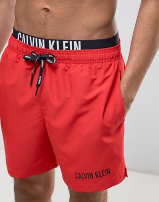 calvin klein waistband swim shorts