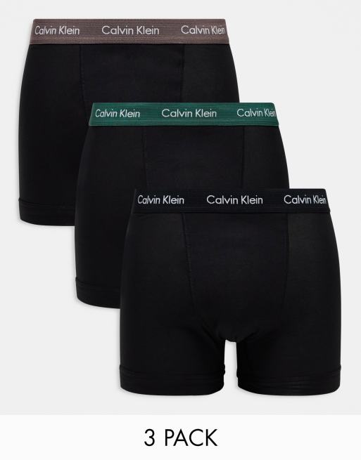 Calvin Klein in esclusiva per ASOS - Confezione da 3 paia di boxer aderenti neri