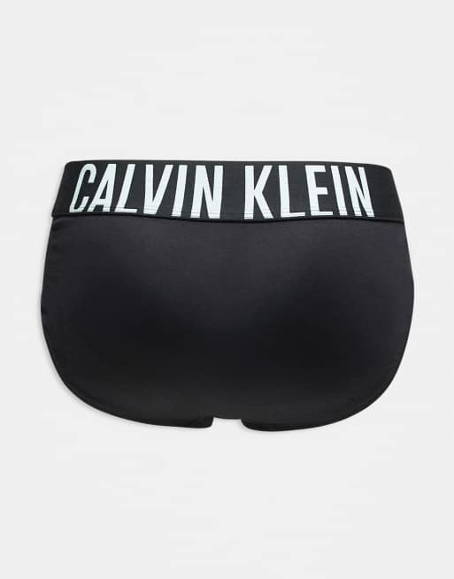 Calvin Klein Intense Power 3 pack cotton hip briefs in black, 3 of 3