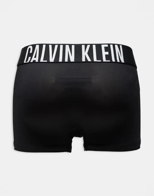 Calvin Klein Intense Power 3-pack mikrofibertrunks i svart med färgade loggoband i midjan, 5 av 5