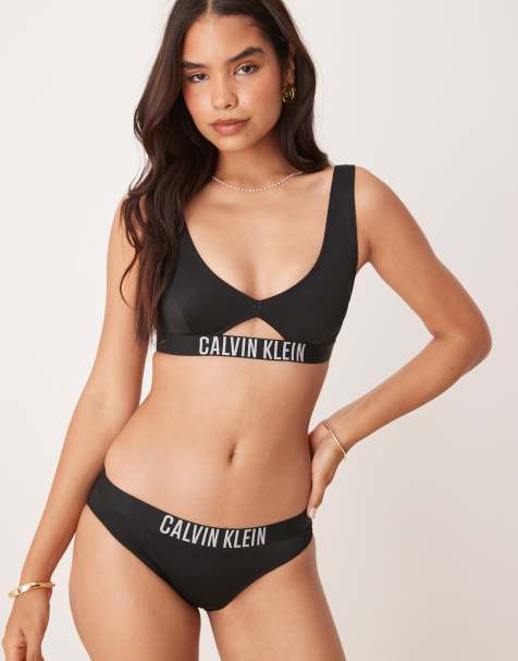 Calvin Klein Intense Power bikini bottoms in black