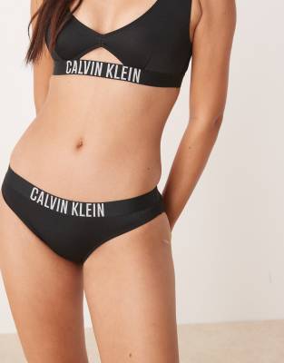 Calvin Klein Intense Power Bikini Bottoms In Black