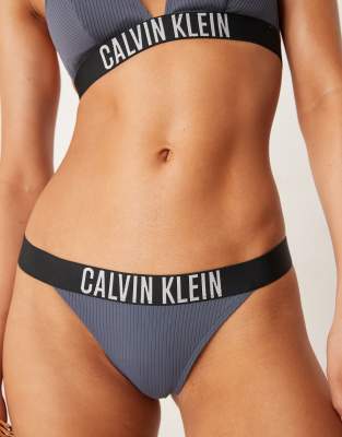 Calvin Klein Intense Power Bikini Bottoms In Blue