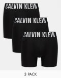 [Calvin Klein] Calvin Klein Intense Power boxer briefs 3 pack in black XS BLACK