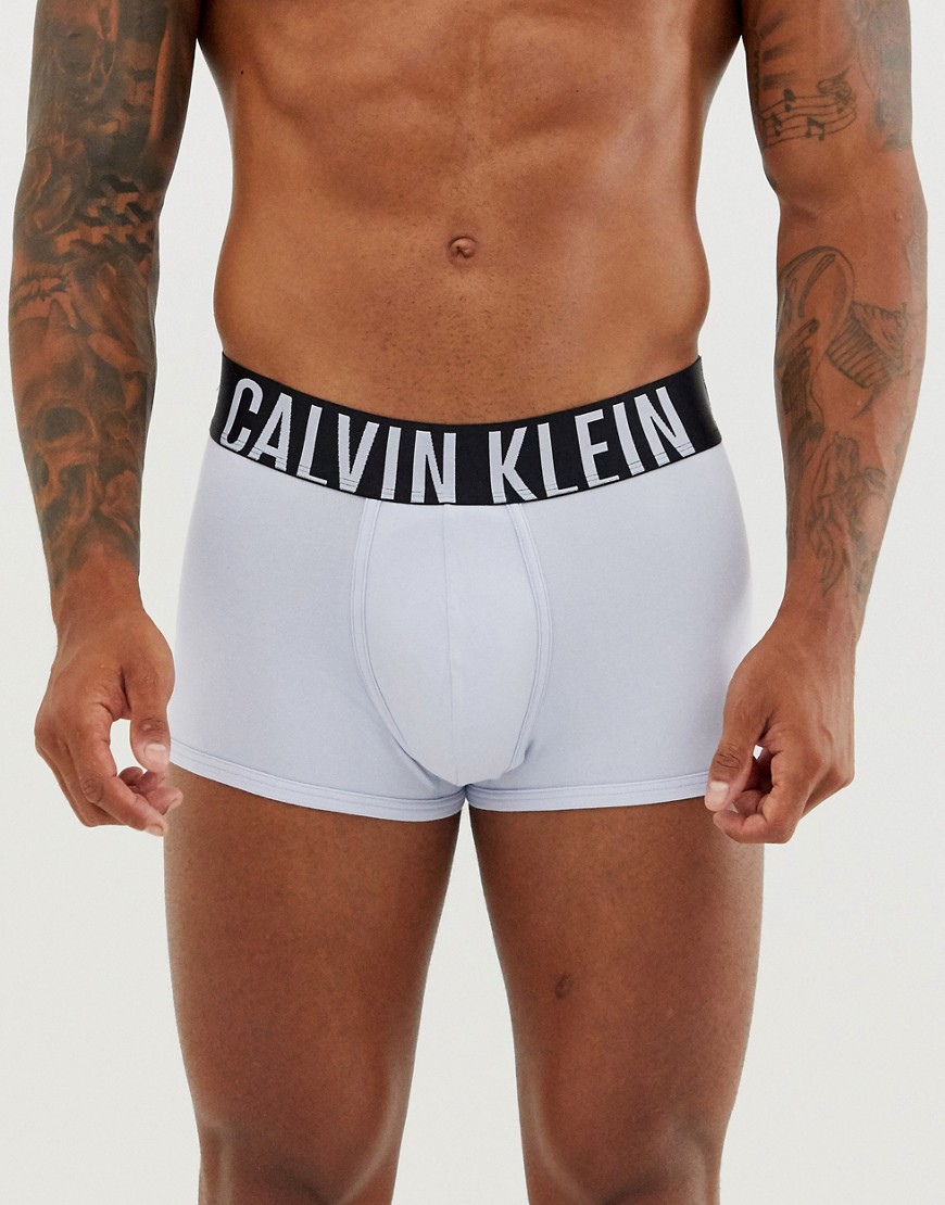 Calvin Klein - Intense Power Cotton - Boxer aderenti blu ghiaccio