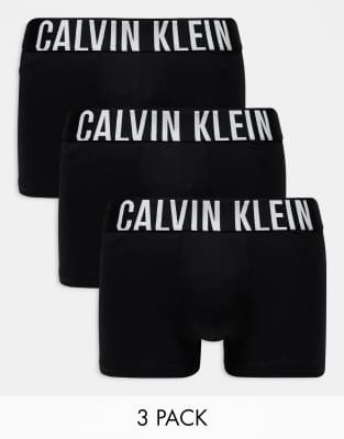 Calvin Klein Uomo Nero 3-Pack Trunk Intimo - Immagine 3