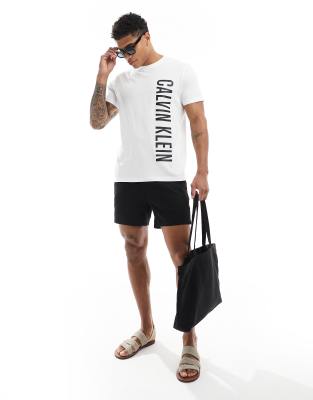  Calvin Klein intense power crew neck tee in white