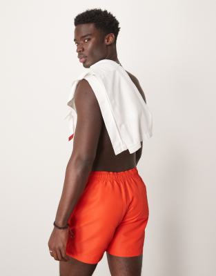 Calvin Klein Intense Power Logo Swim Shorts In Red