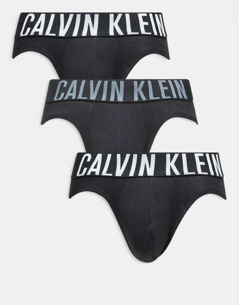 Calvin Klein - Intense Power - Lot de 3 slis en coton taille basse - Noir - view 1
