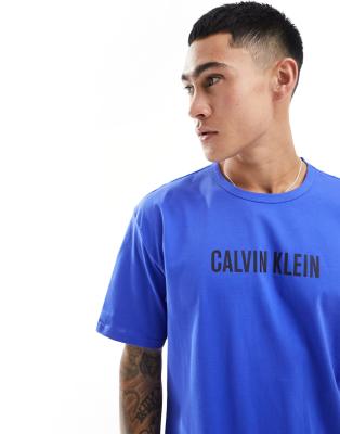 Calvin Klein Intense Power lounge t-shirt in cobalt blue