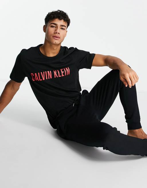 Calvin Klein - Intense Power - Lounges T-shirt in zwart