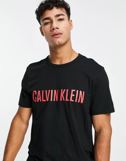Calvin Klein - Intense Power - Lounges T-shirt in zwart, 3 van 4