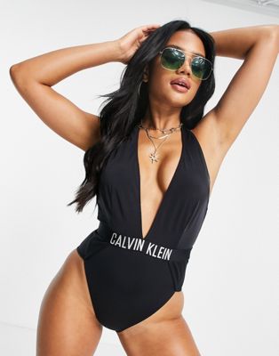 Marques de designers Calvin Klein - Intense Power - Maillot de bain décolleté - Noir
