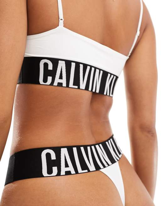 Calvin klein high leg thong best sale