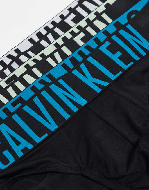 Calvin Klein - Intense Power - Pakke med 3 par sorte hipster-briefs i mikrofiber, 2 af 3
