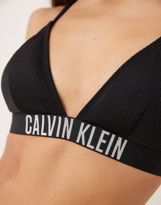 Calvin Klein – Intense Power – Svart bikiniöverdel i trekantsmodell, 2 av 4