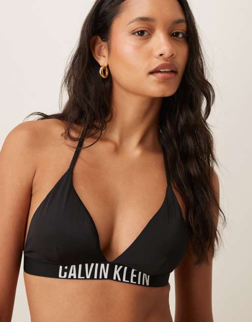 Calvin Klein – Intense Power – Svart bikiniöverdel i trekantsmodell, 2 av 4