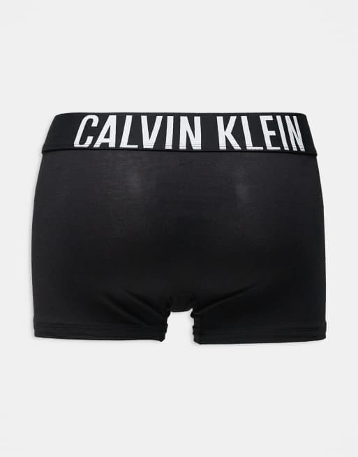 Calvin Klein – Intense Power – Svarta trunks i bomull med grå/blå logga på midjebandet, 3-pack, 5 av 5