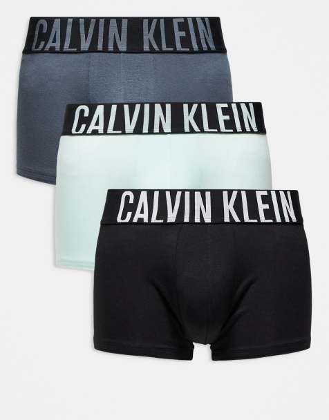 Calvin Klein – Intense Power – Unterhosen aus Baumwolle in Schwarz/Mint/Grau, 3er-Pack - view 1