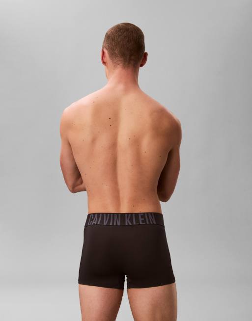 Calvin Klein – Intense Power – Unterhosen in Schwarz mit farbigem Bund im 3er-Pack, 3 von 4