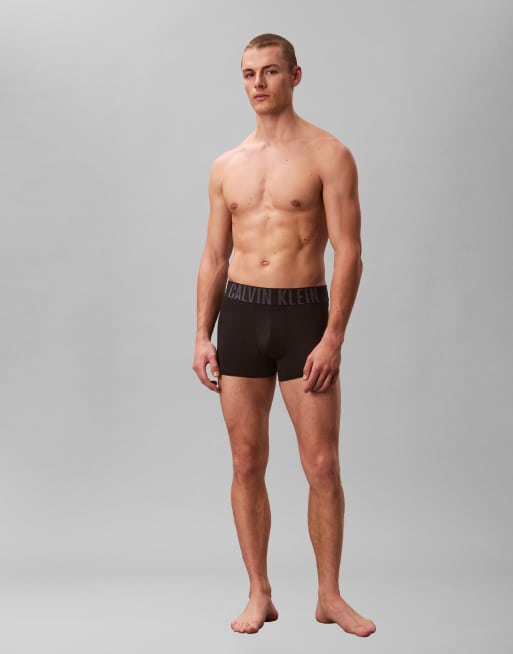 Calvin Klein – Intense Power – Unterhosen in Schwarz mit farbigem Bund im 3er-Pack, 4 von 4