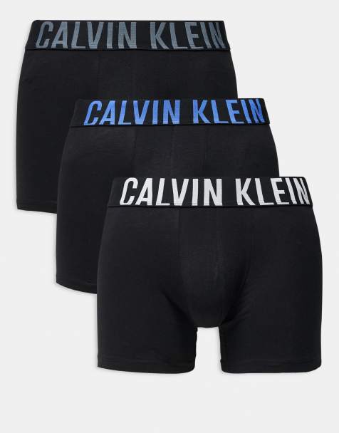 Calvin Klein – Intense Power – Zestaw 3 par bawełnianych czarnych bokserek z logo w talii w kolorze szarym - view 1