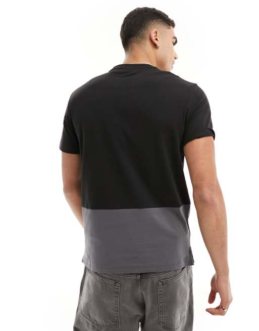 Calvin Klein - Interlock - T-shirt met kleurvlakken in zwart, 4 van 4