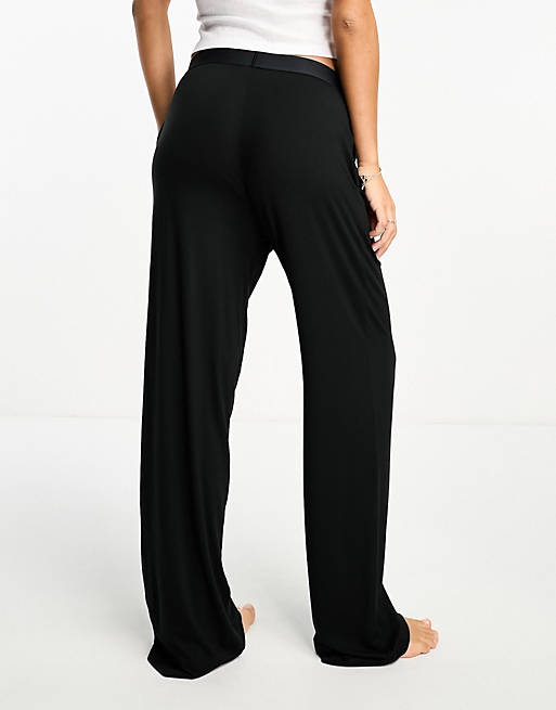 Calvin Klein Intrinsic sleep pants with logo waistband in black | ASOS