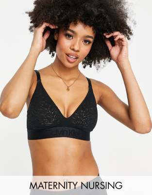 Calvin Klein Women's Intrinsic Unlined Lace Maternity Triangle Bra QF6631 -  Macy's