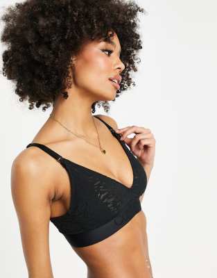 black lace calvin klein bralette