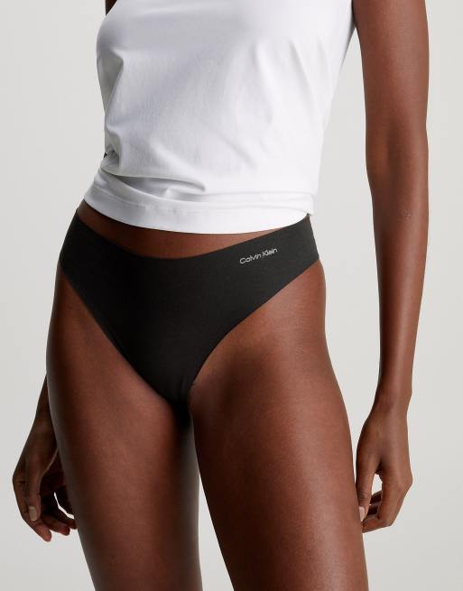 Calvin Klein – Invisibles – 3er-Pack Baumwoll-Tangas in verschiedenen Farben, 2 von 4