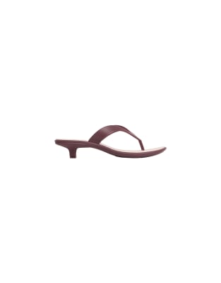  Jamber - kitten heel thong sandals in bordeaux/whisper pink