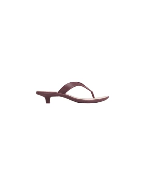 Calvin Klein - Jamber - Sandales style tongs à petit talon - Bordeaux/rose murmure - view 1