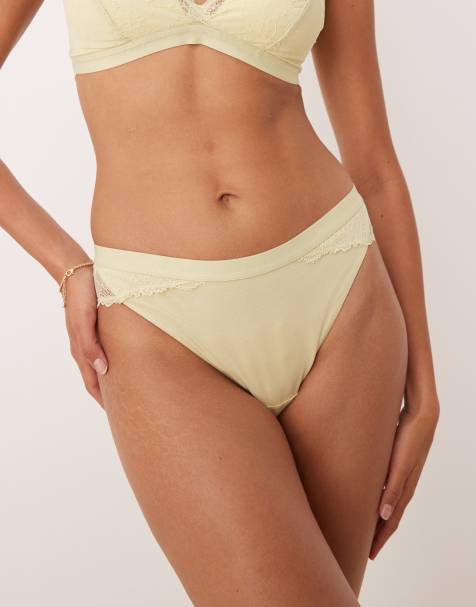 Calvin Klein – Jasnożółty koronkowy zestaw bielizny - view 1