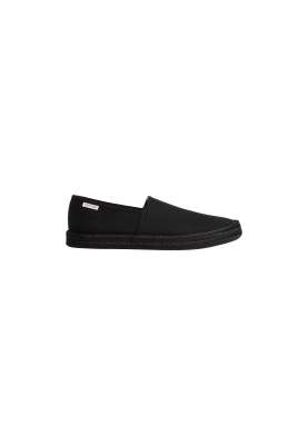  Javi - cotton canvas espadrilles in triple black