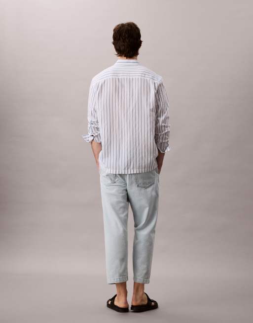 Calvin Klein - Jean fuselé style années 90 - Bleu délavé, 2 de 5