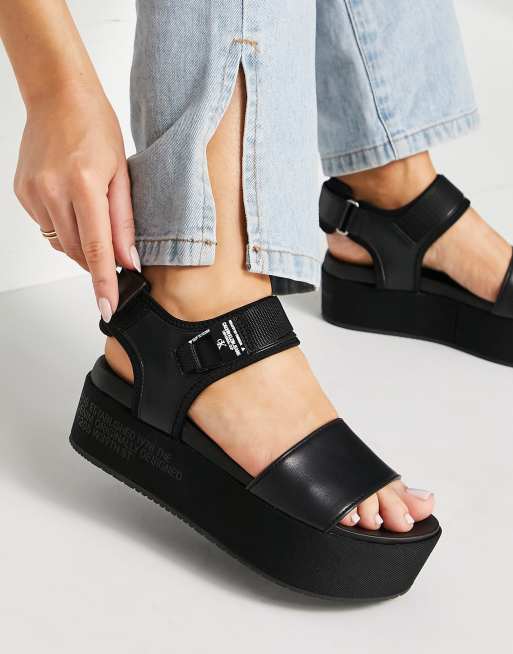 Calvin klein discount two strap sandals