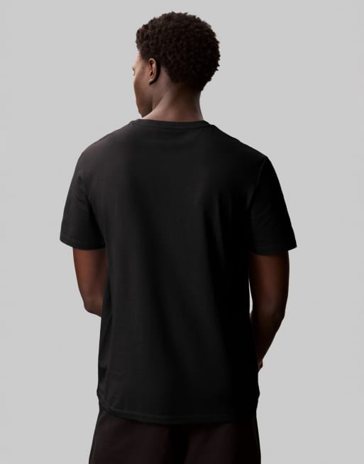 Calvin Klein Jeans 2er-Pack T-Shirt mit Badge in Weiß und Schwarz, 4 von 4