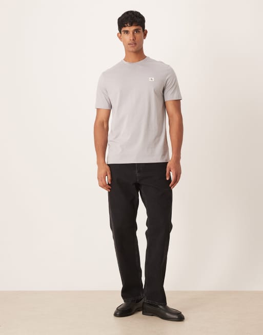 Calvin Klein Jeans – 2er-Pack T-Shirts in Grau und Blau mit Aufnäher, 2 von 5