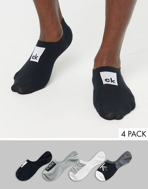 Calvin Klein Jeans 4 pack invisible socks giftset