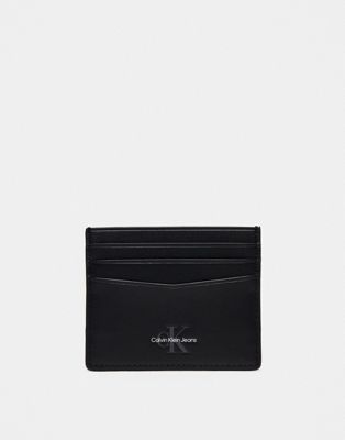 Calvin Klein Jeans monogram 6CC soft card case in black - ASOS Price Checker