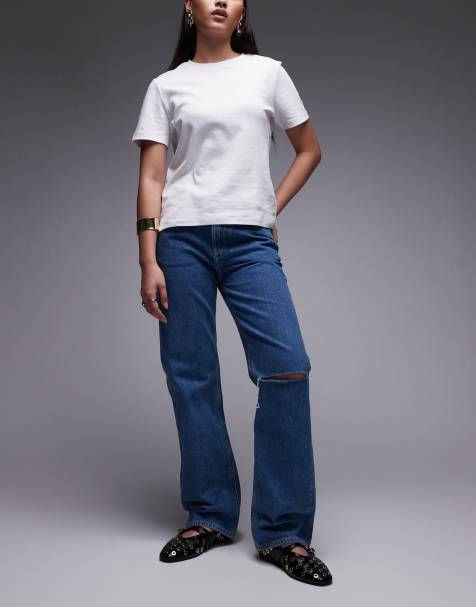 Calvin Klein Jeans - 90'er-jeans med lige ben i mellemvask - view 1