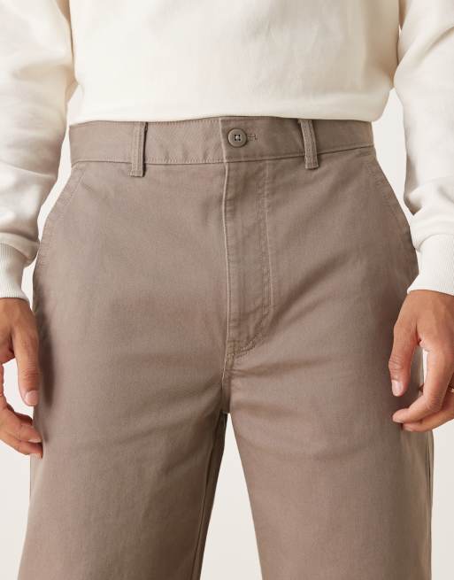 Calvin Klein Jeans 90s baggy chino trousers in taupe, 4 of 5