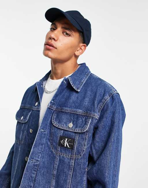 Calvin Klein Jeans 90s denim jacket in mid wash