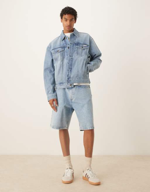 Calvin Klein Jeans - 90's Icon 94 - Lyseblå trucker-jakke i denim , 2 af 4