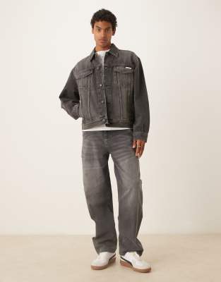 Calvin Klein Jeans Est.1978 90's Icon 94 Trucker Jacket In Gray