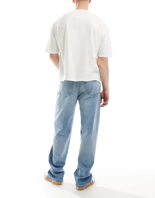 Calvin Klein Jeans 90s icon straight jeans in mid wash 