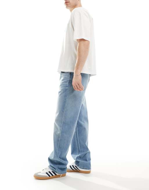 Calvin Klein Jeans 90s icon straight jeans in mid wash , 3 of 5