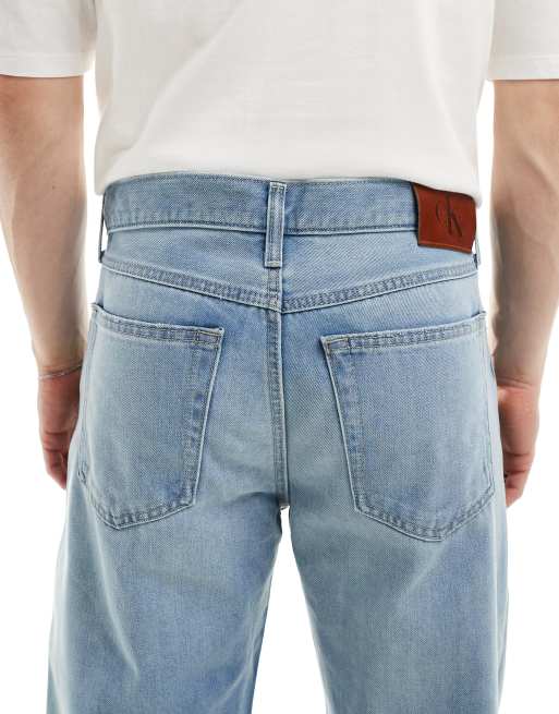 Calvin Klein Jeans 90s icon straight jeans in mid wash , 4 of 5