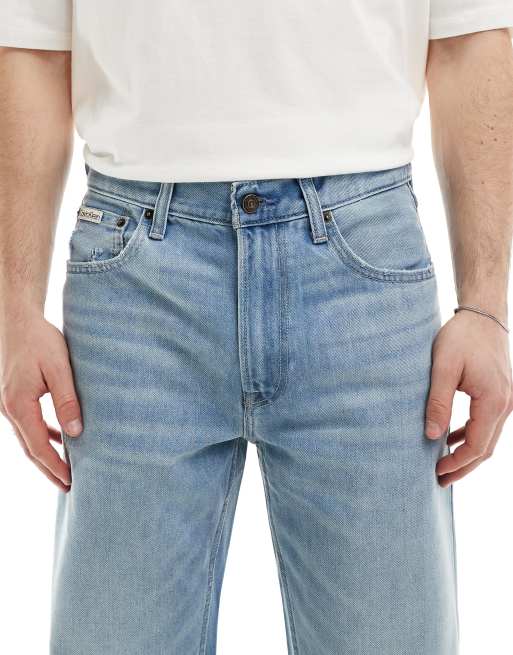 Calvin Klein Jeans 90s icon straight jeans in mid wash 
